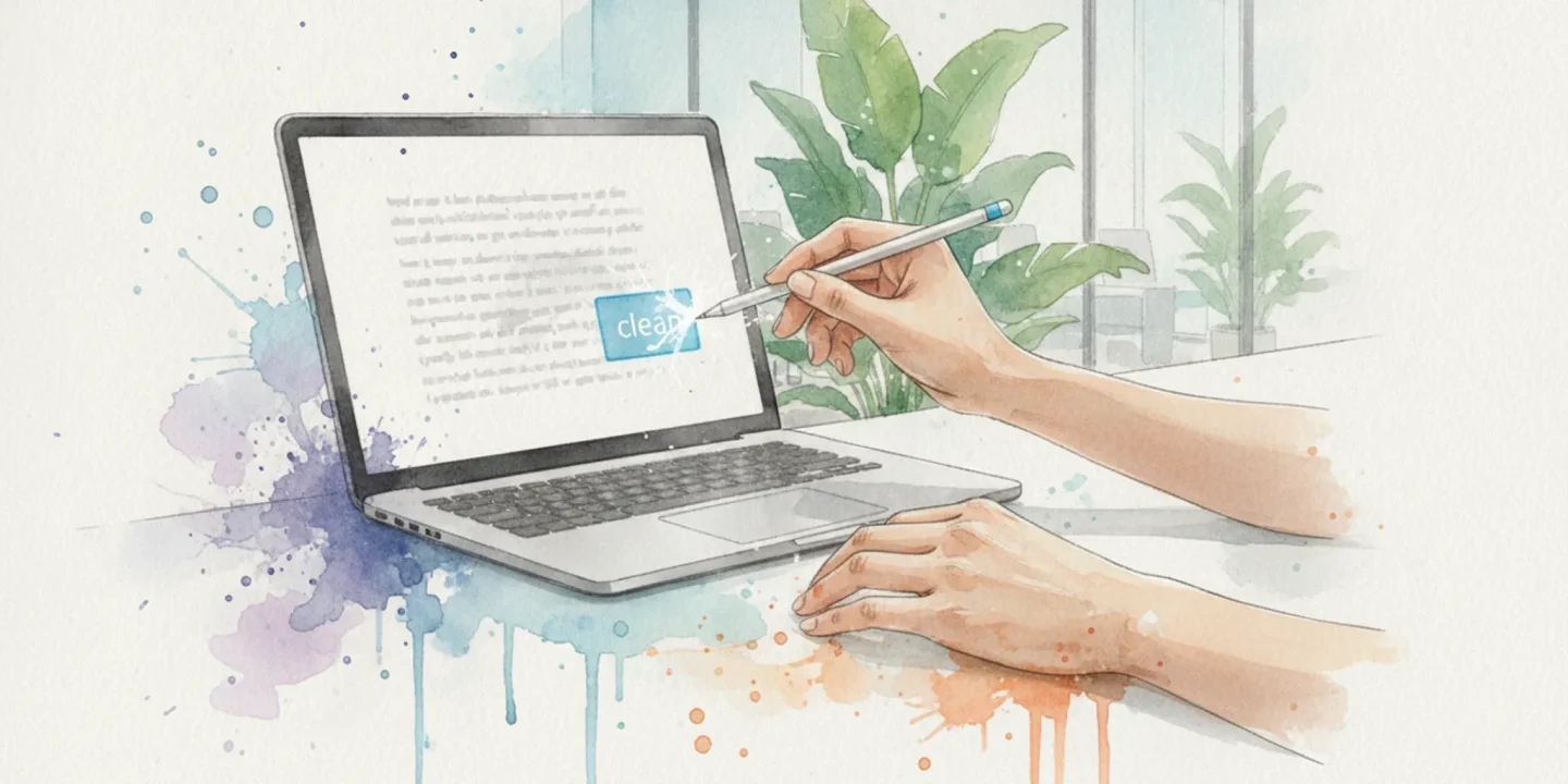 How to remove ChatGPT watermarks from text in 3 steps visual summary