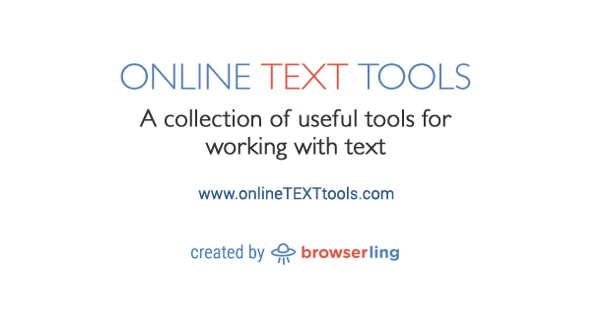 OpenGraph image for Online Text Tools homepage