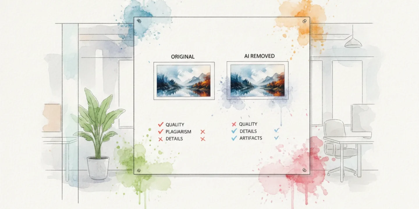 AI watermark removal case study: which tool actually passes a plagiarism check? visual summary