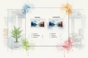 AI watermark removal case study: which tool actually passes a plagiarism check? visual summary