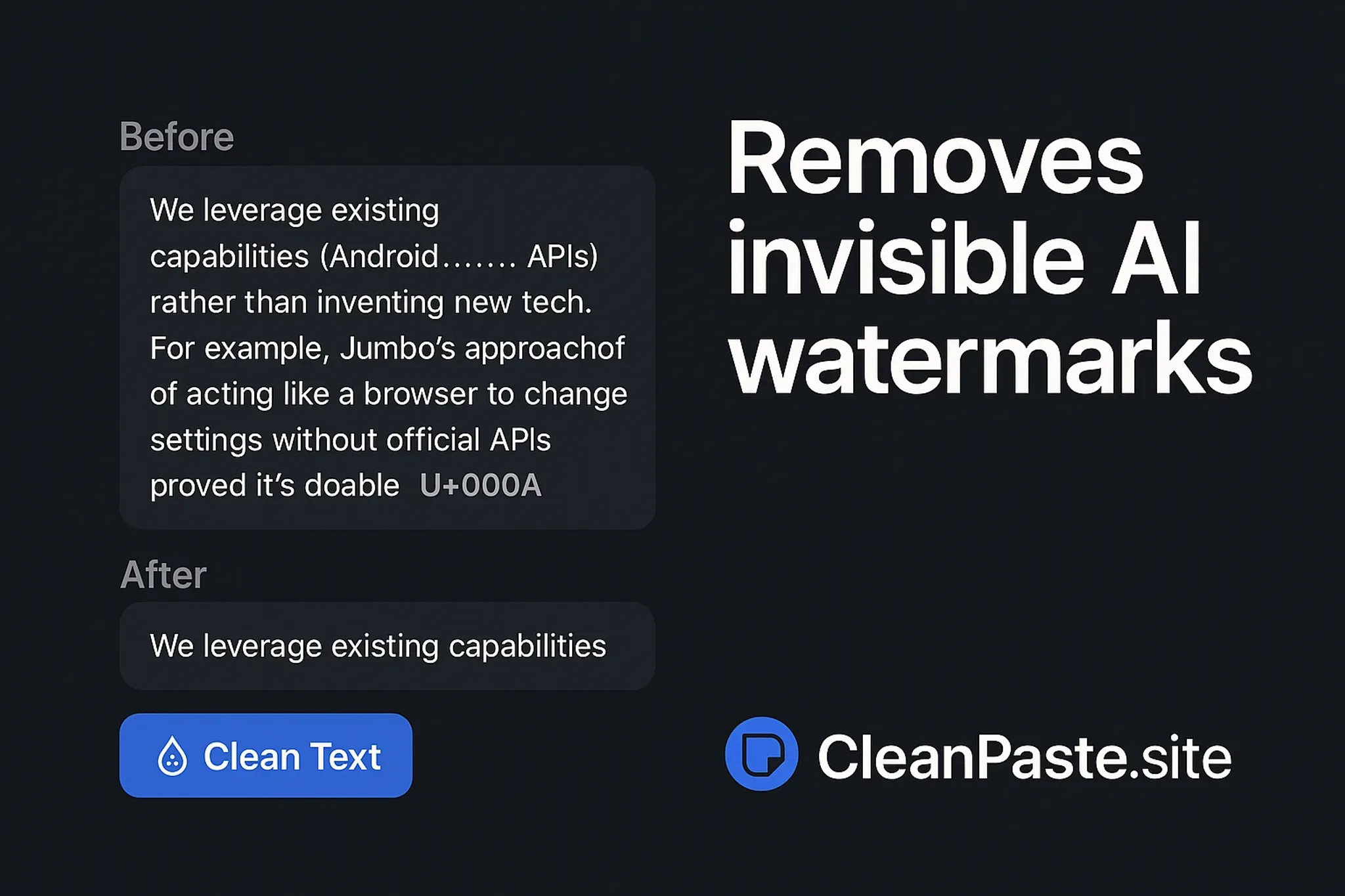 OpenGraph image for Clean Paste homepage