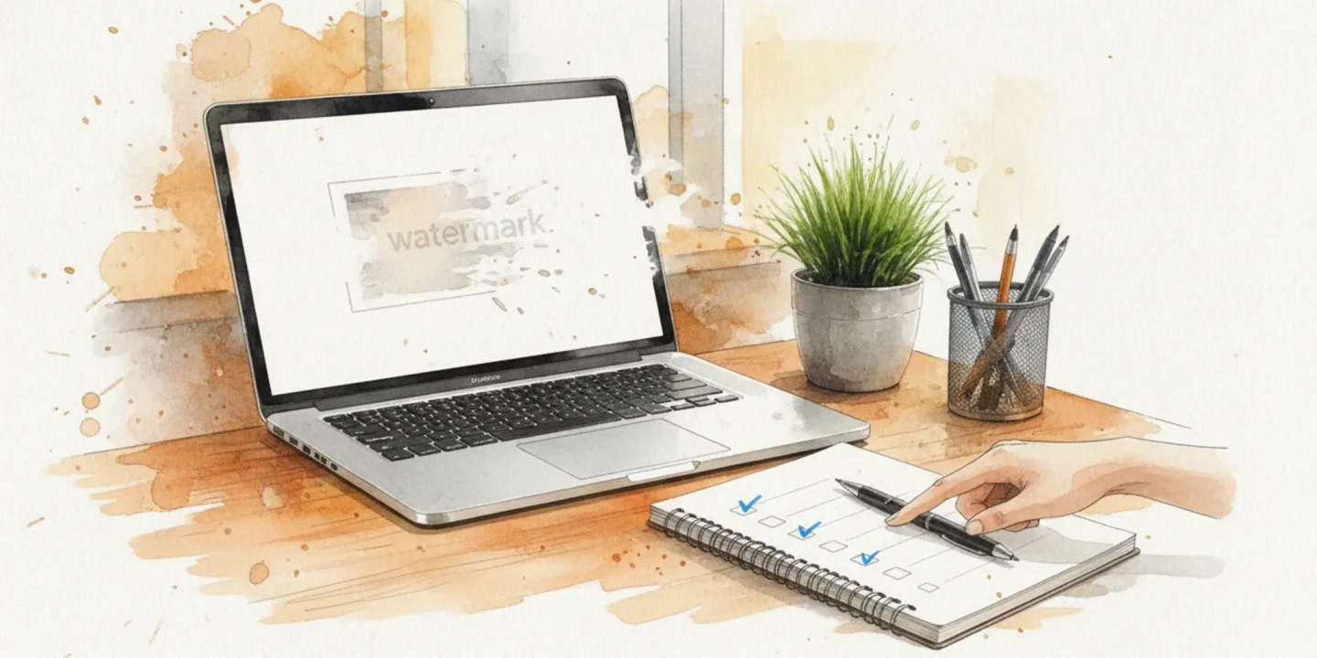 Quick checks to run with get rid of ChatGPT watermark visual summary